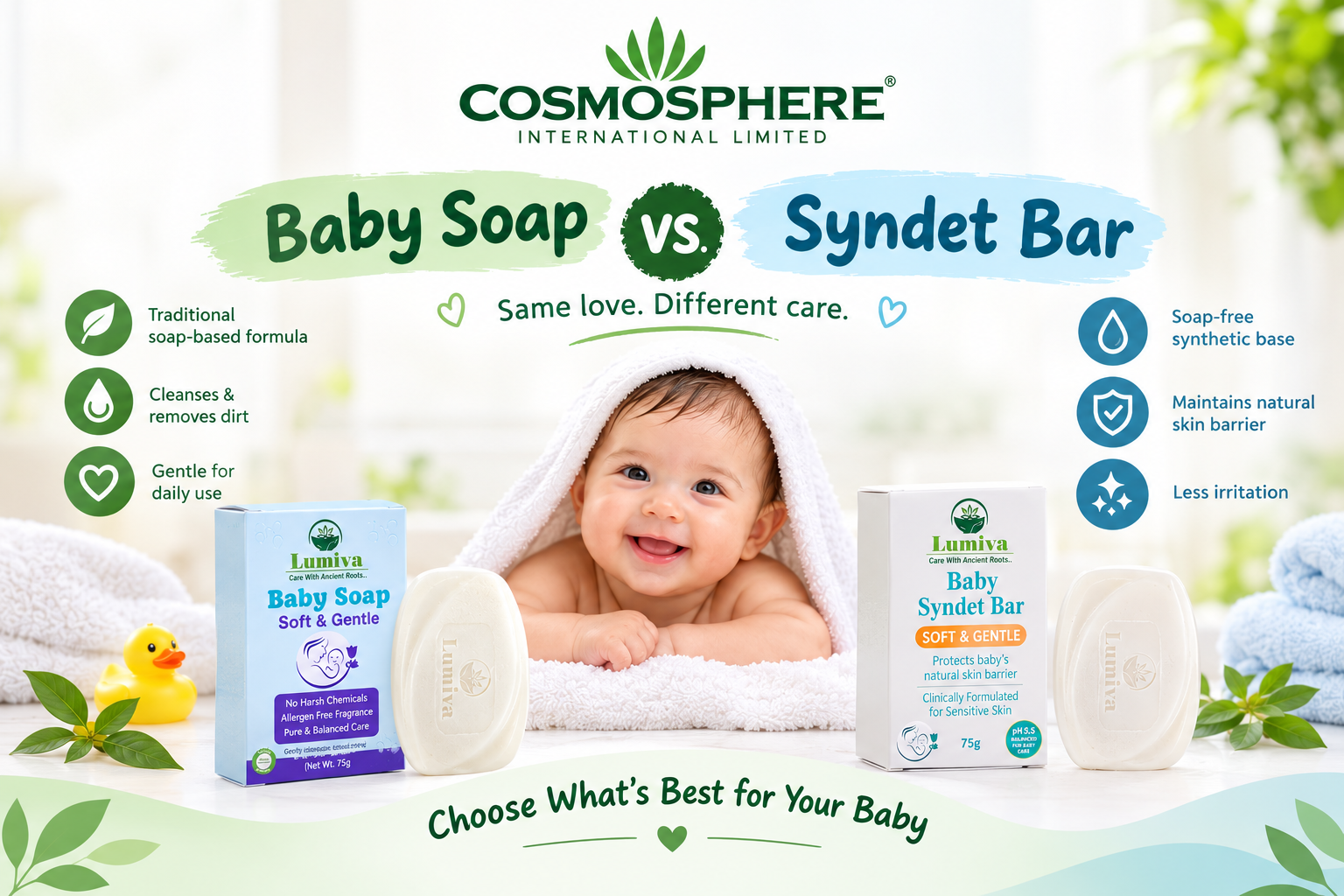 Baby Soap vs. Syndet Bar: Which Is Gentler on Sensitive Skin?